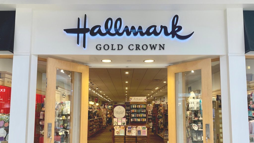 Exterior photo of a Hallmark Gold Crown store
